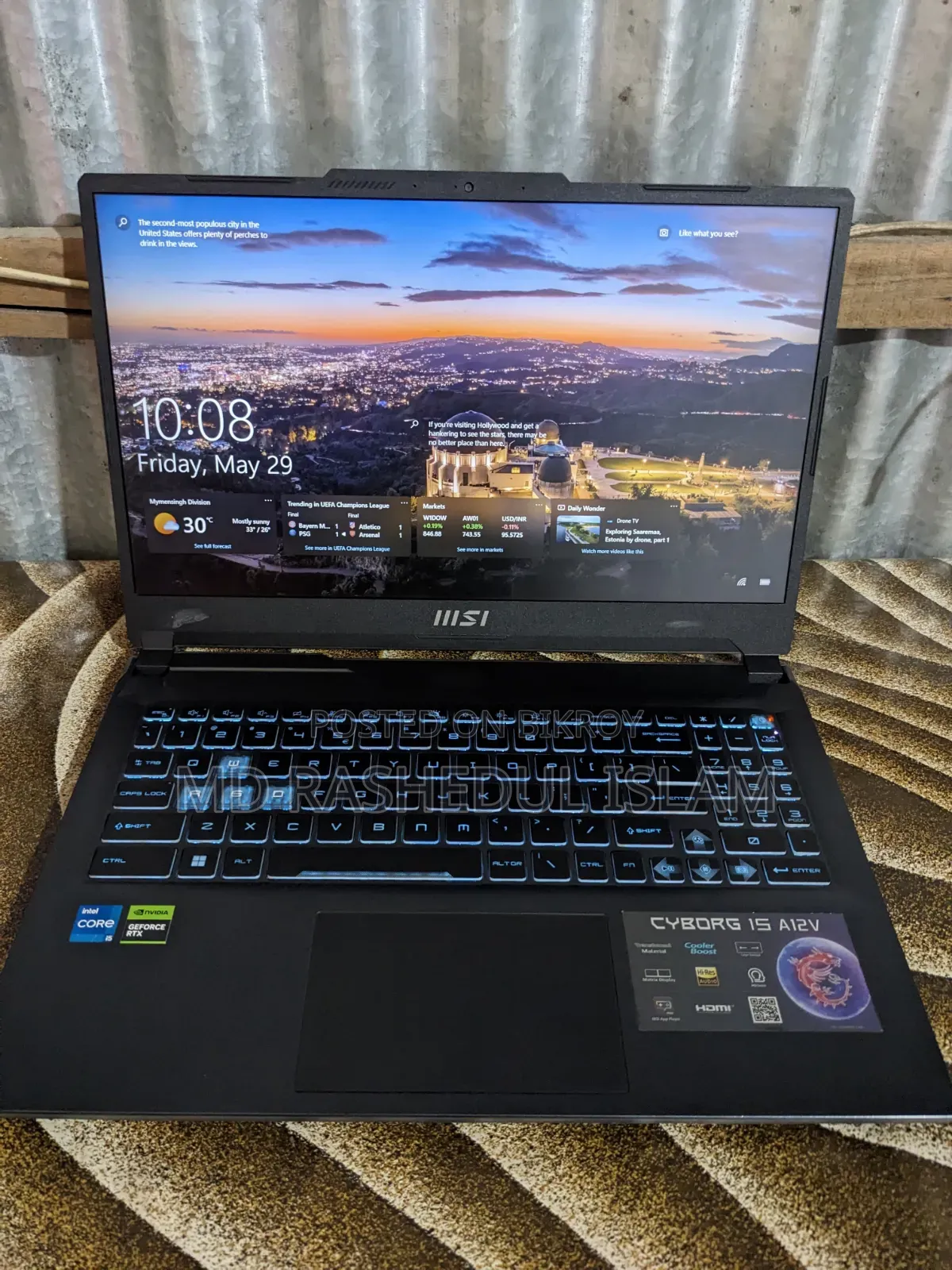 Laptop MSI Cyborg 15 16GB Intel Core i5 SSD 500GB