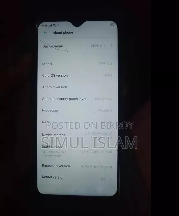 Oppo A1k 32 GB Black