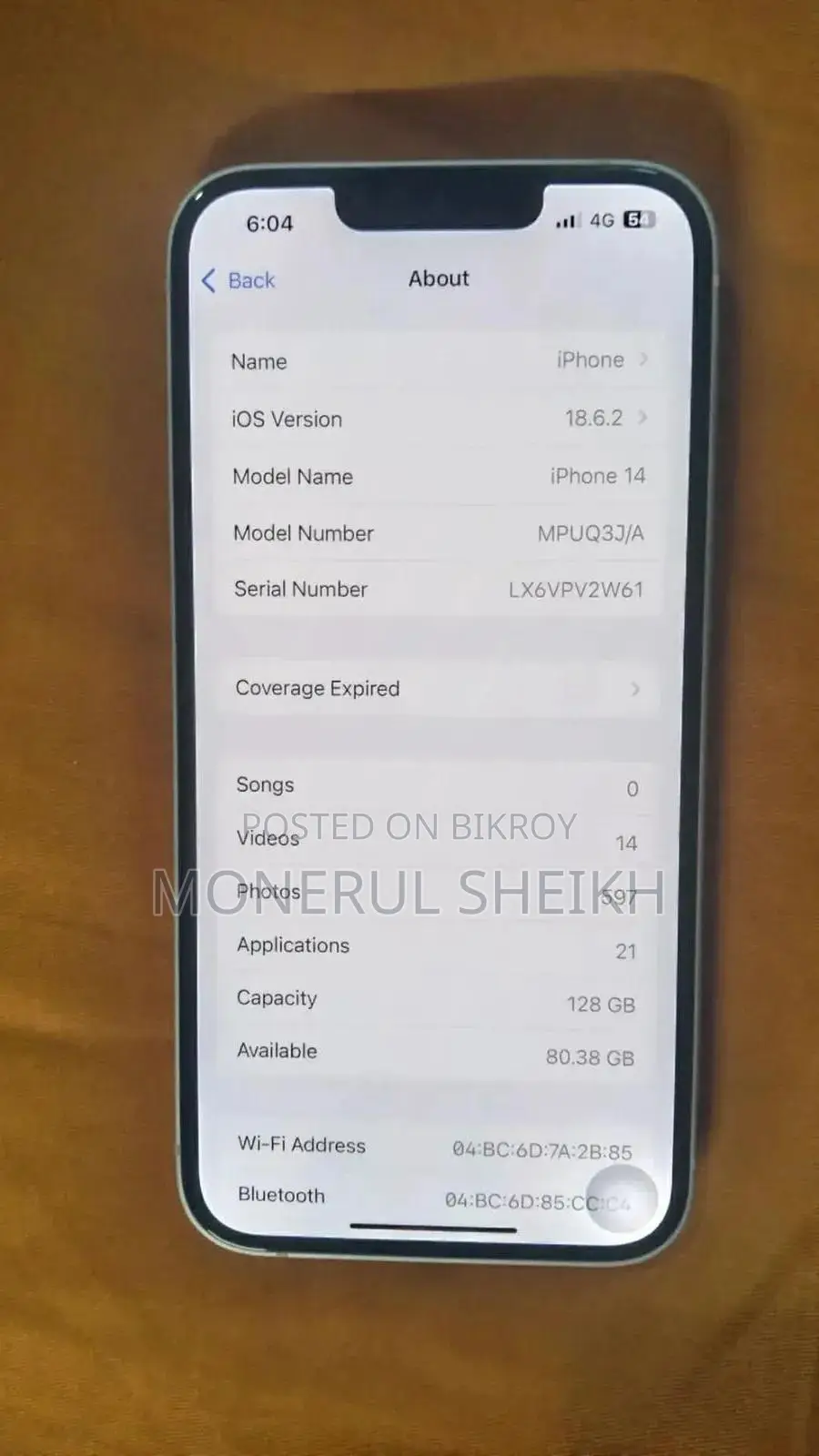 Apple iPhone 14 128 GB White