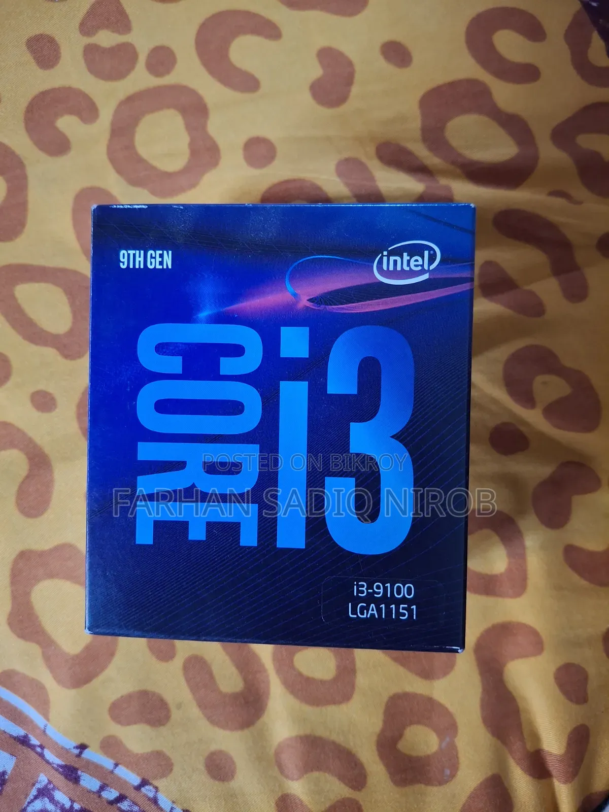 Intel Core i3-9100 9th Gen Processor With Box Cooler