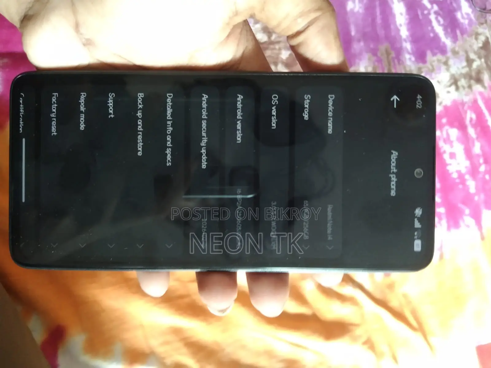 Xiaomi Redmi Note 14 4G 256 GB Black