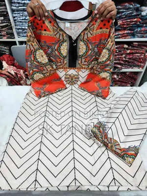 Two-piece set with digital print at a blast discount