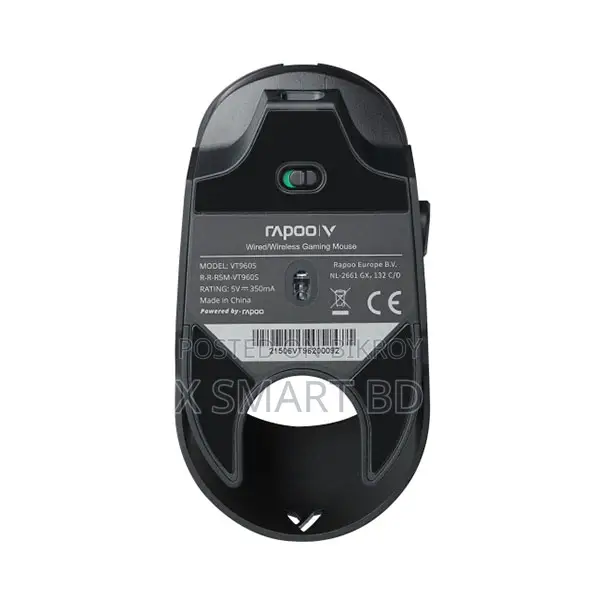Rapoo VT960S Dual-Mode Wireless RGB Gaming Mouse – Black