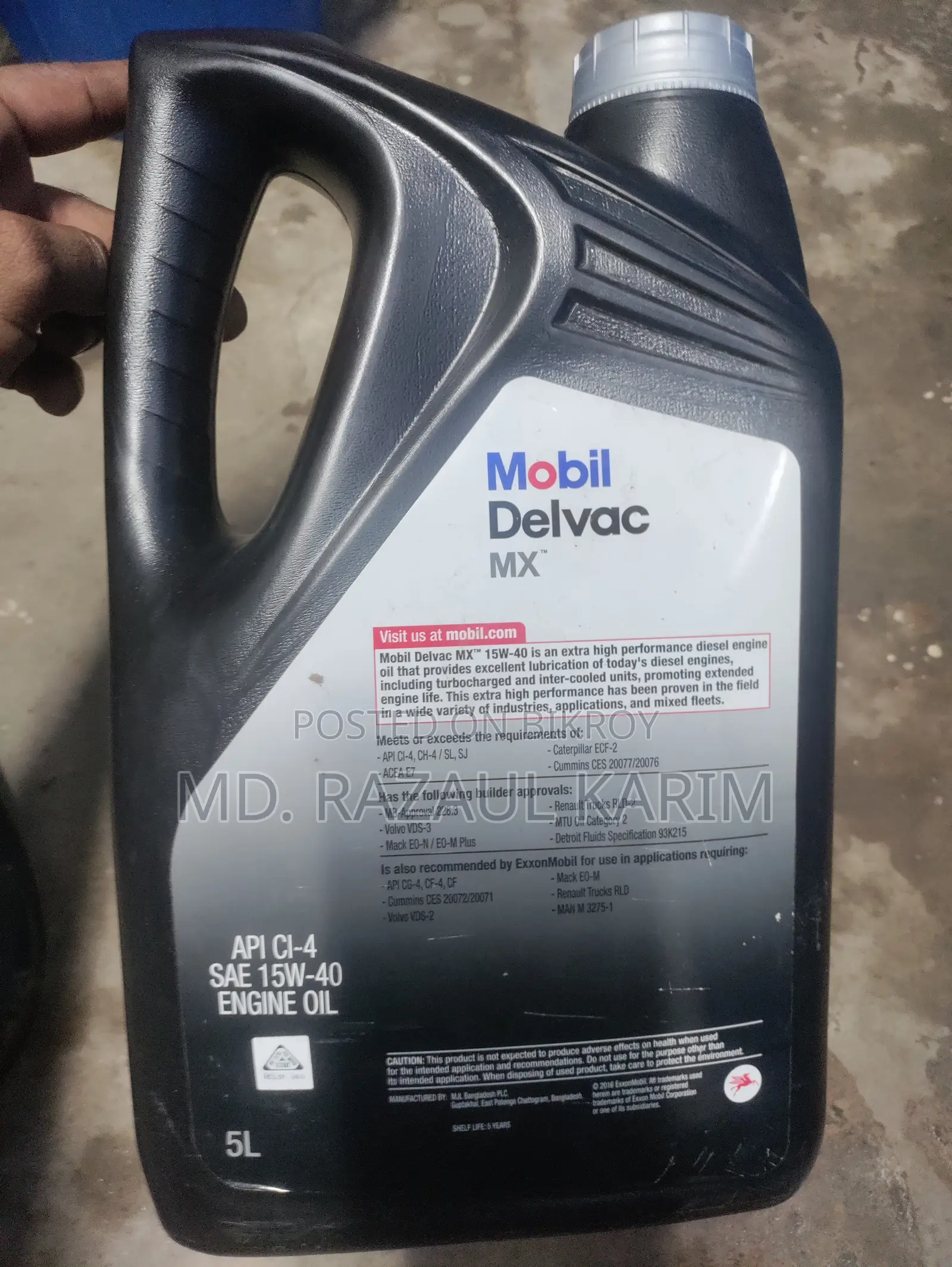 Mobil Delvac Mx 15w-40 Engine Oil