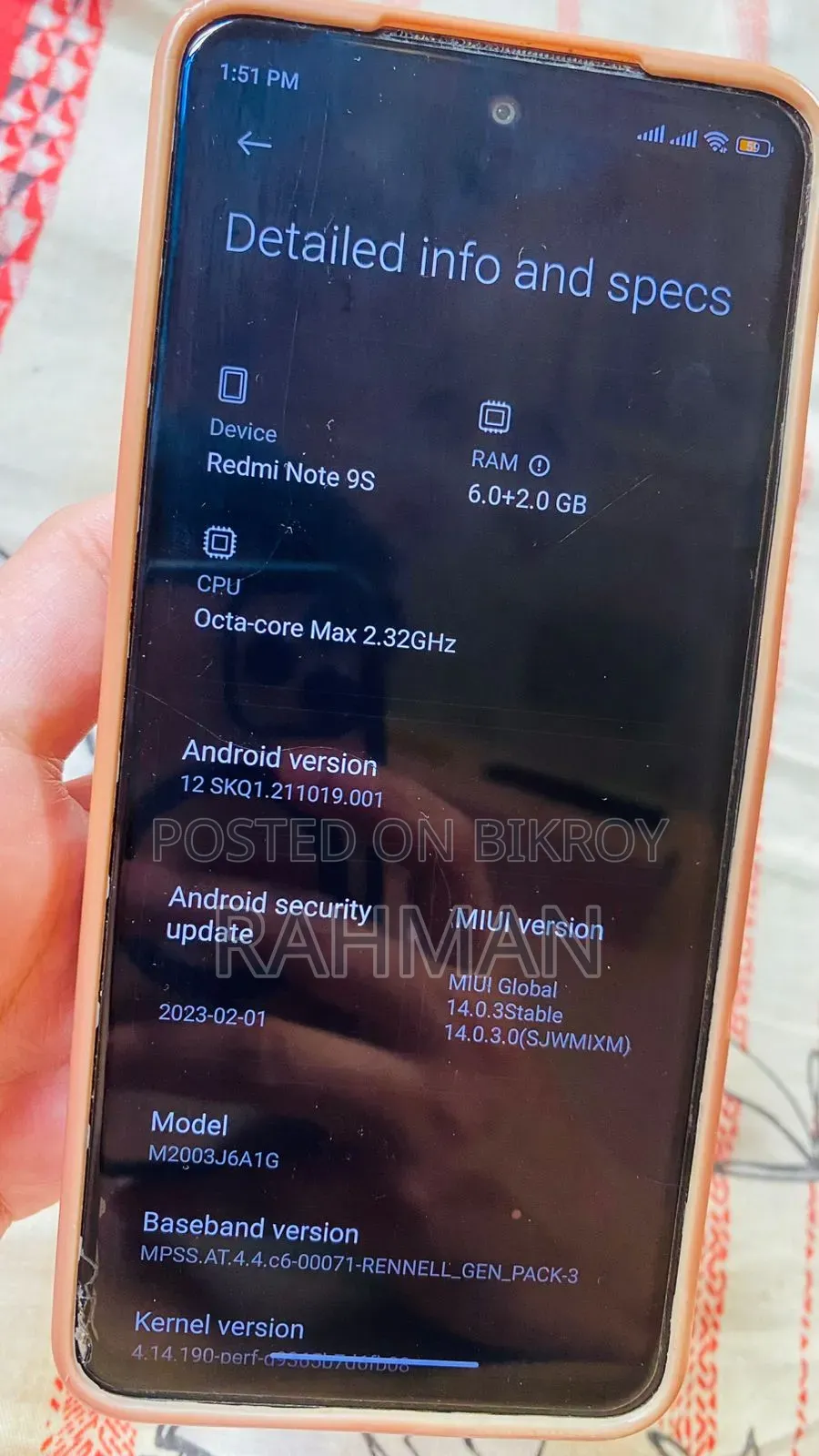 Xiaomi Redmi Note 9S 128 GB Blue