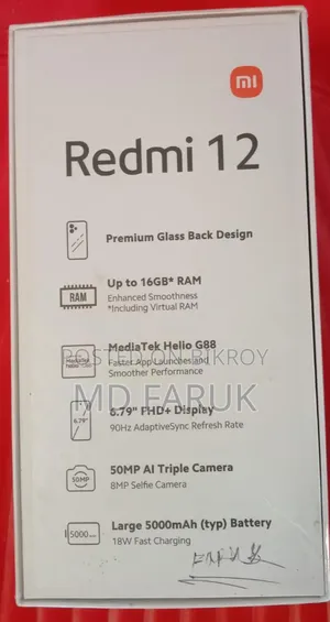 Xiaomi Redmi 12 256 GB Black