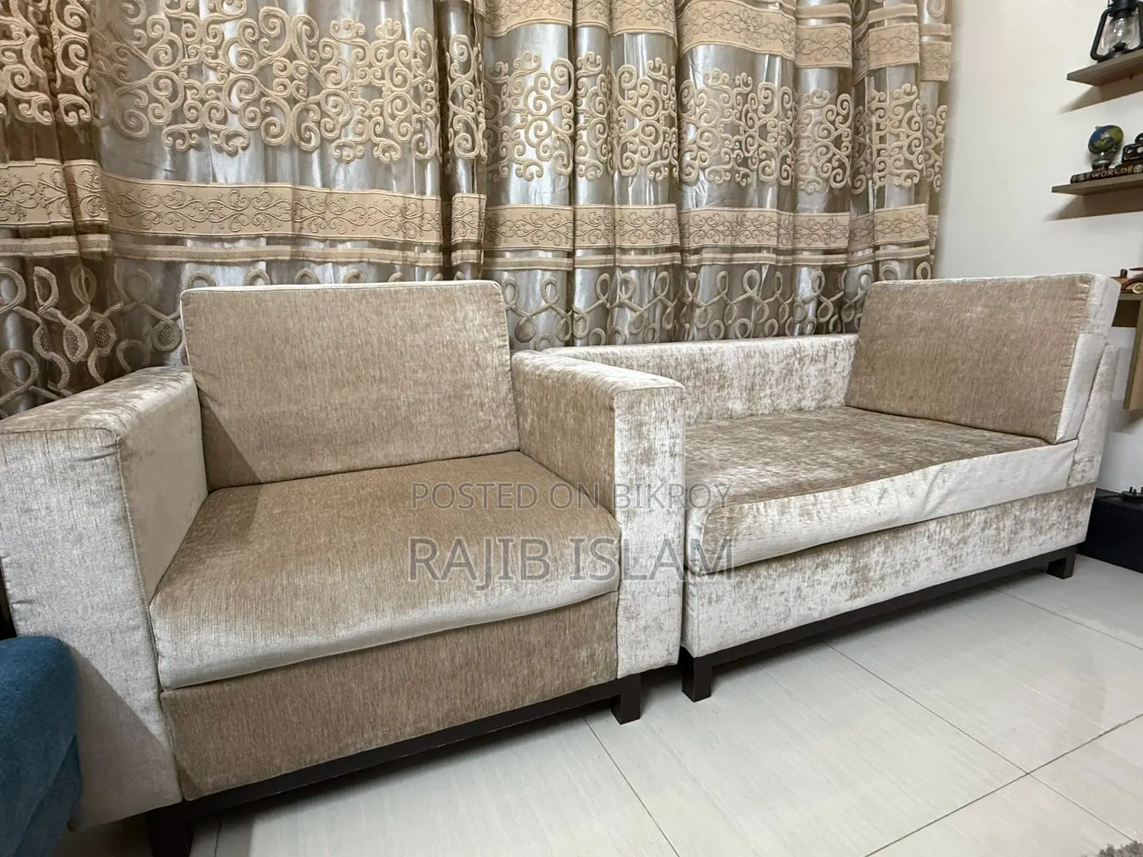 Divan With Single Seated Elegant Sofa