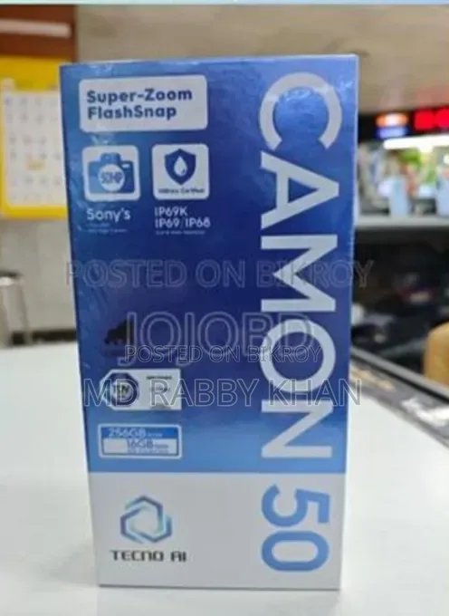 Tecno Camon 50 256 GB Black