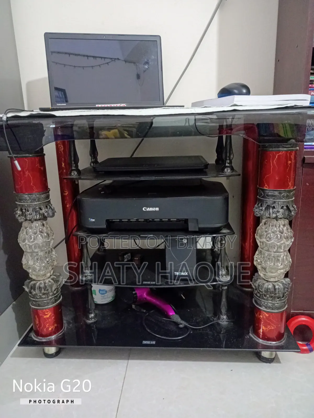 Tv Table, Tempered Glass