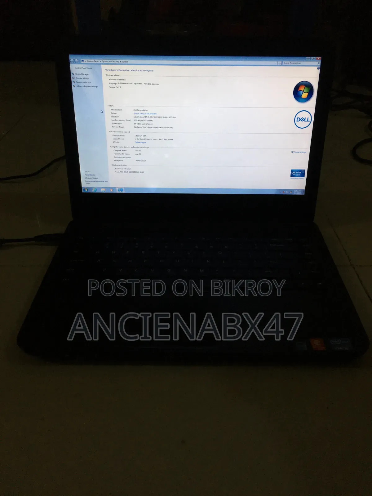 Laptop Dell Inspiron 3443 6GB Intel Core I5 SSD 512GB