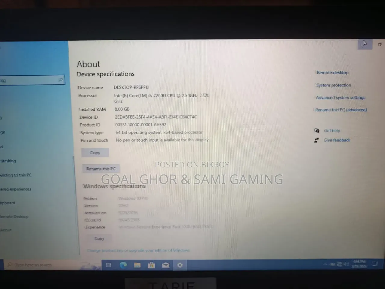 Laptop Lenovo ThinkPad T470 8GB Intel Core I5 SSD 128GB