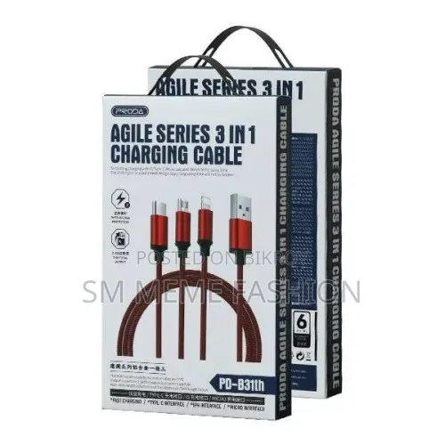 Remax Agile 3in1 Nylon Cable PD-B31th