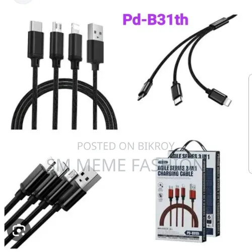 Remax Agile 3in1 Nylon Cable PD-B31th