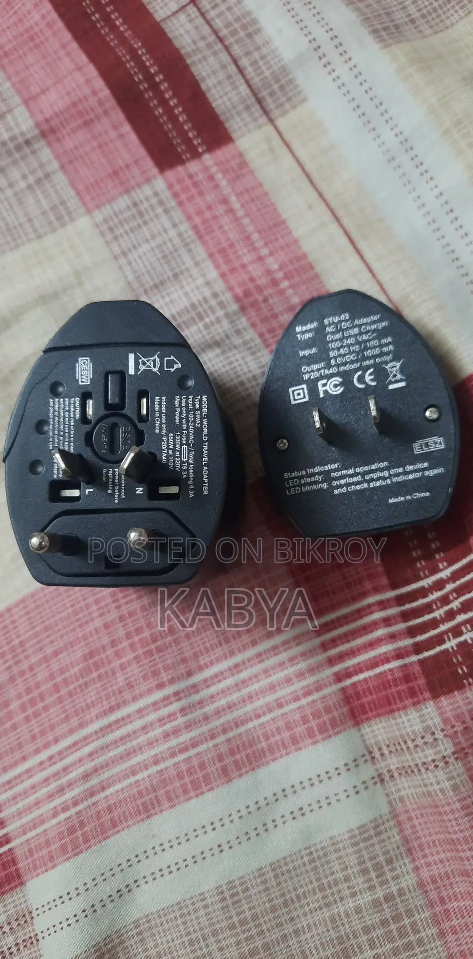 Universal Plug Power Adapter Charger Swa2 Travel Ac