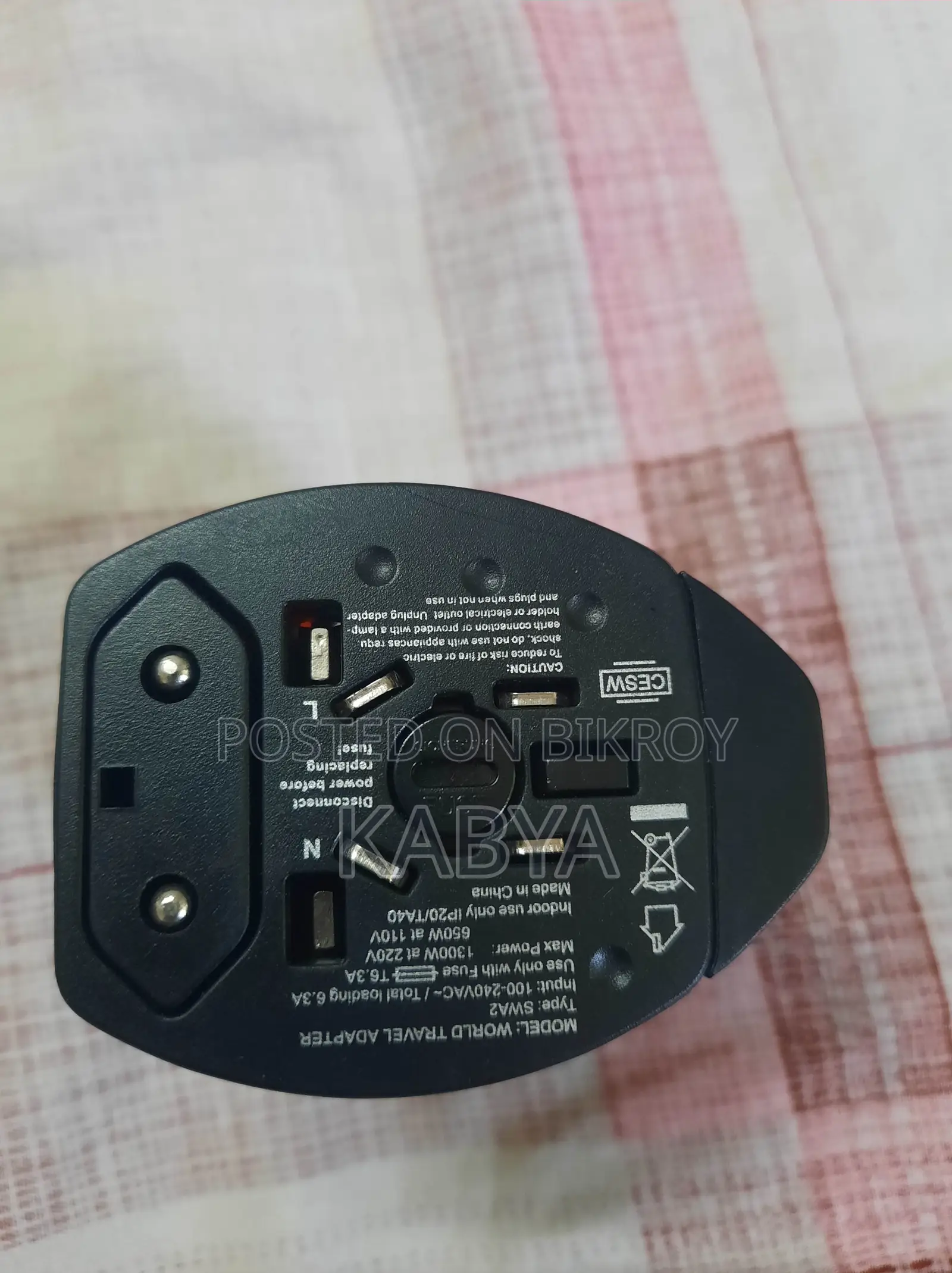 Universal Plug Power Adapter Charger Swa2 Travel Ac