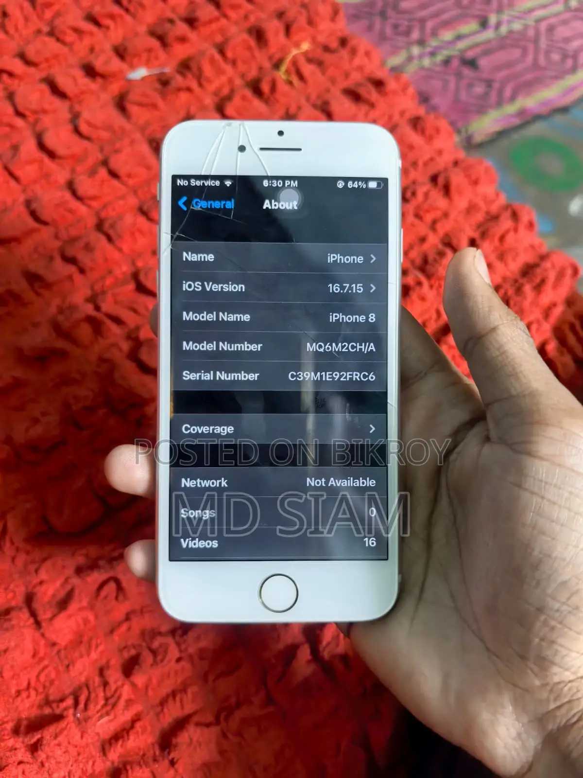 New Apple iPhone 8 64 GB White