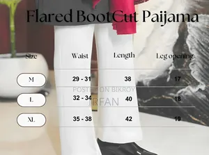 (Cream) Premium Flare Bootcut Paijamas