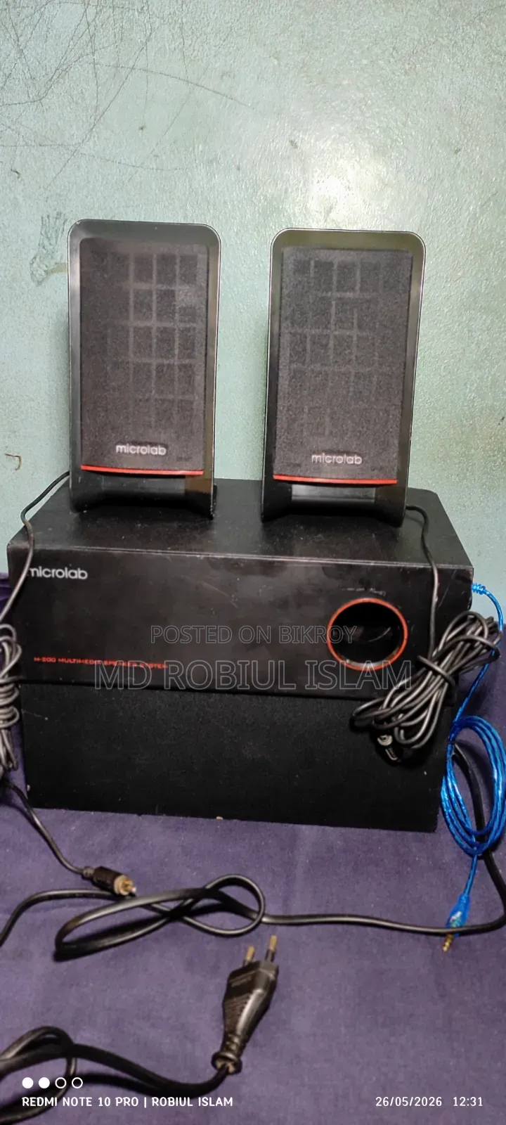 Microlab M-200 2.1 Multimedia Speaker System
