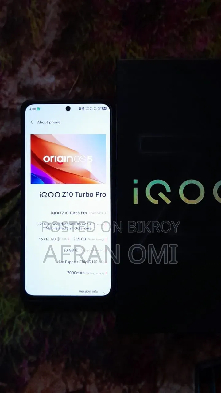 Vivo iQOO Z10 Turbo Pro 256 GB White