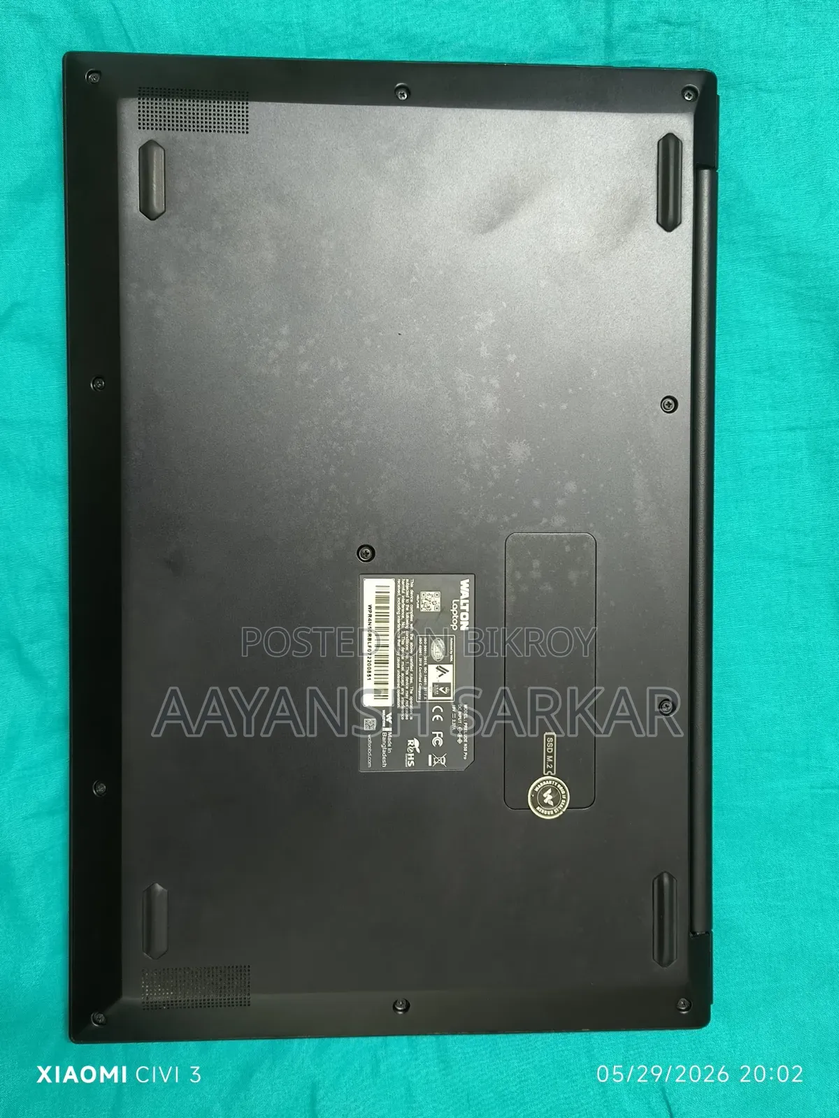 Laptop 8GB Intel Pentium HDD+SSD 256GB