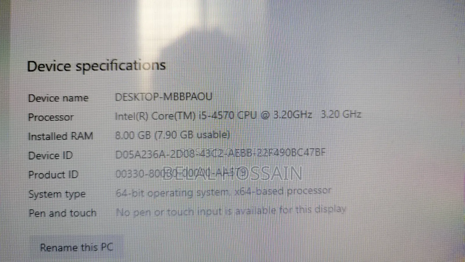 Desktop Computer 8GB Intel Core I5 SSD 128GB