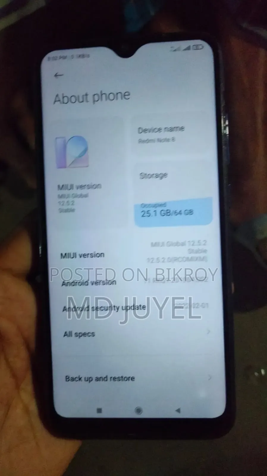 Xiaomi Redmi Note 8 64 GB Orange