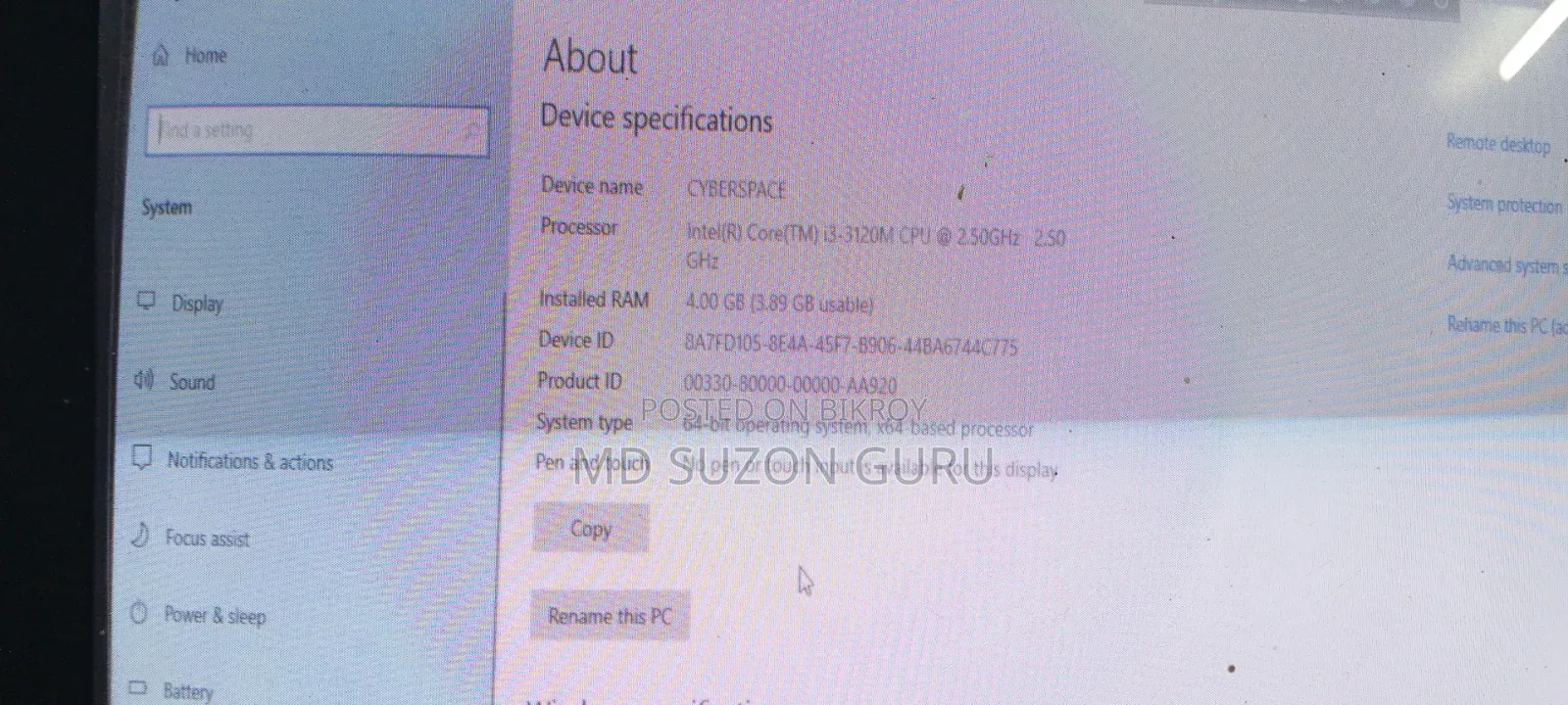 Laptop HP Compaq NC4010 4GB Intel Core I3 SSD 128GB