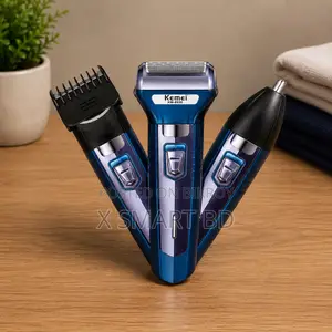 Kemei Km-6330 3-in-1 Hair Shaving Machine Grooming Kit