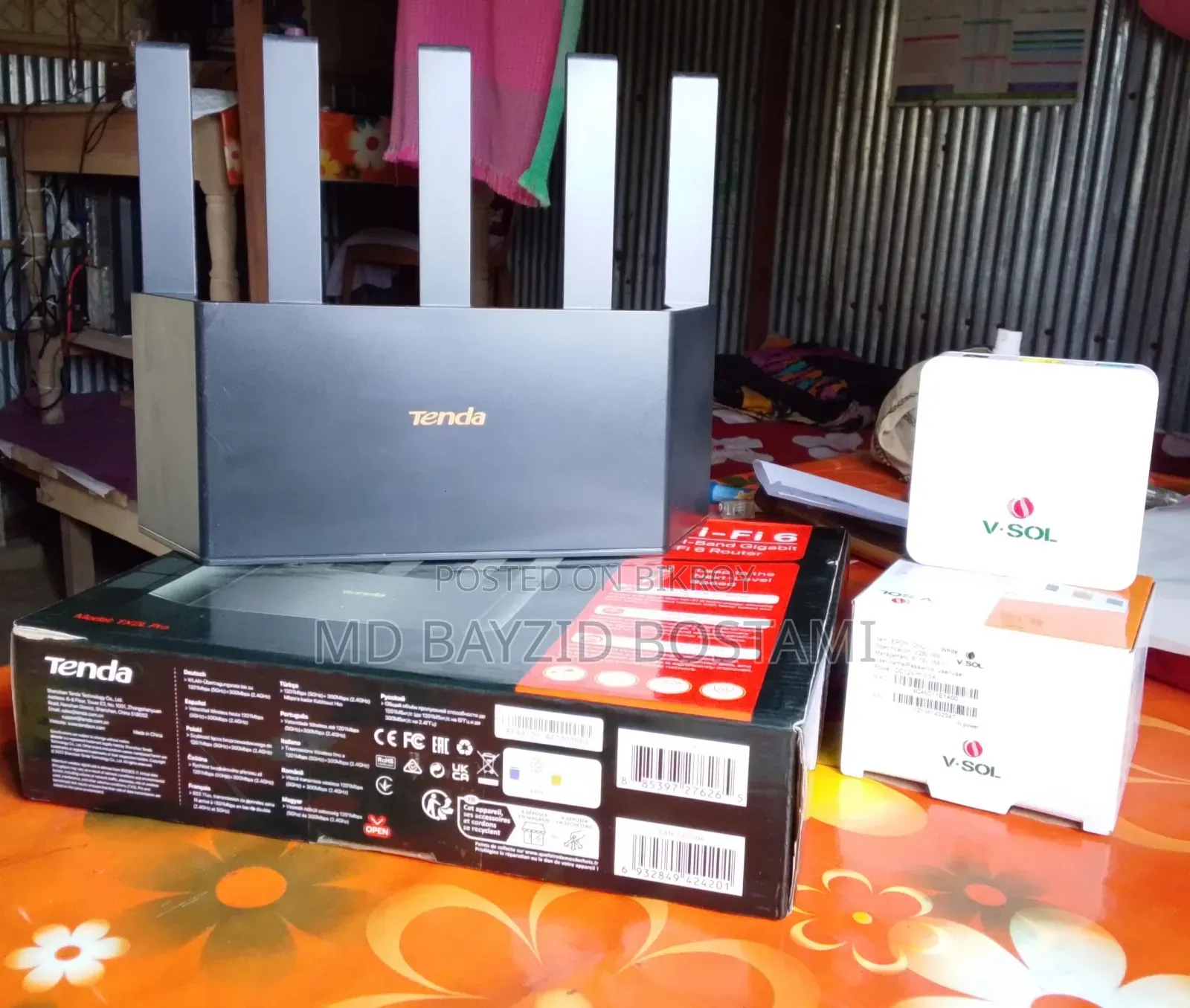 Tenda Tx2l Pro Ax1500 Dual-Band Gigabit Wi-Fi 6 Router Onu: V.Sol
