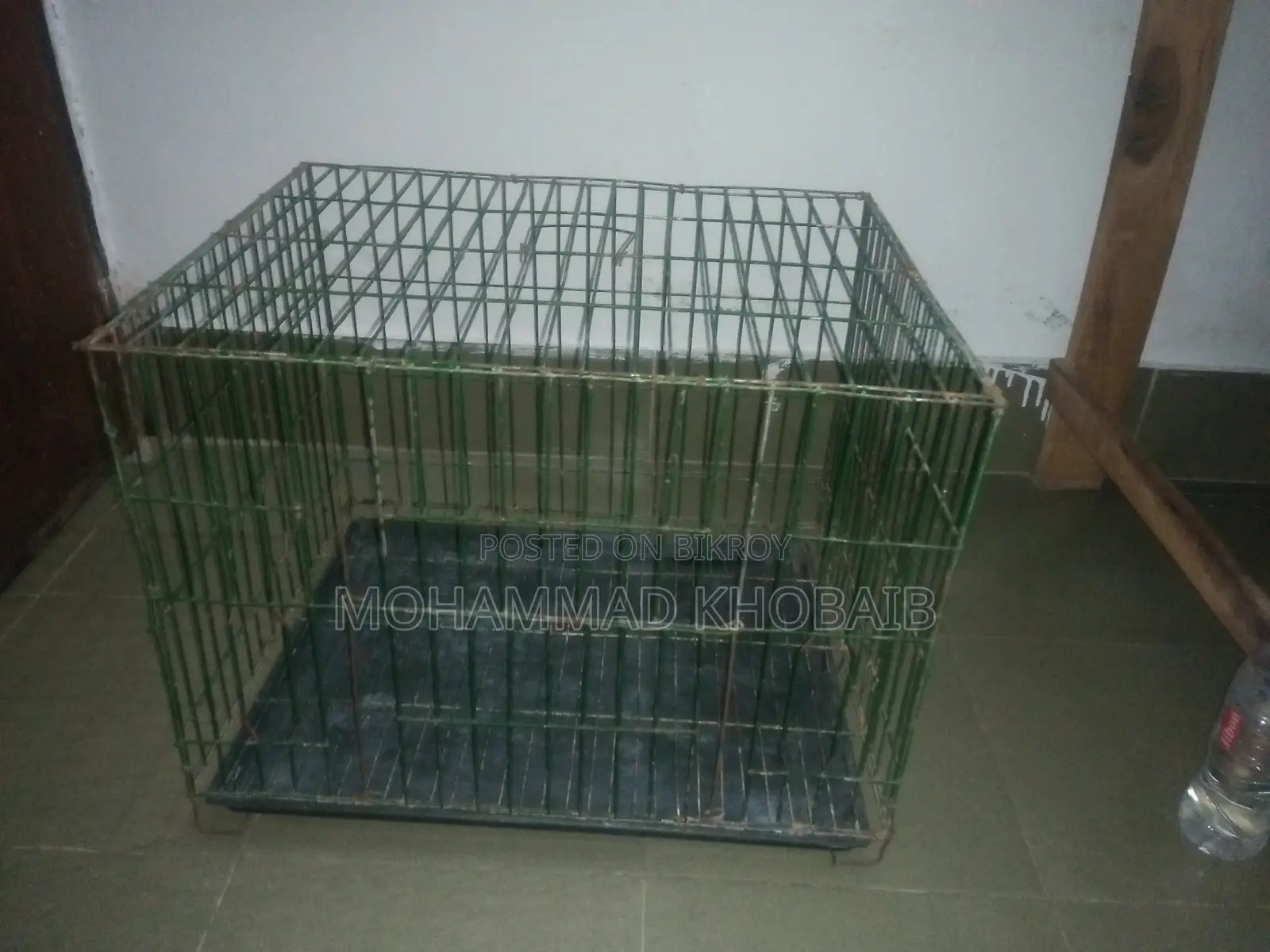 Used Green Wire Pigeon Cage (16"X20") - Good Condition for Pigeons