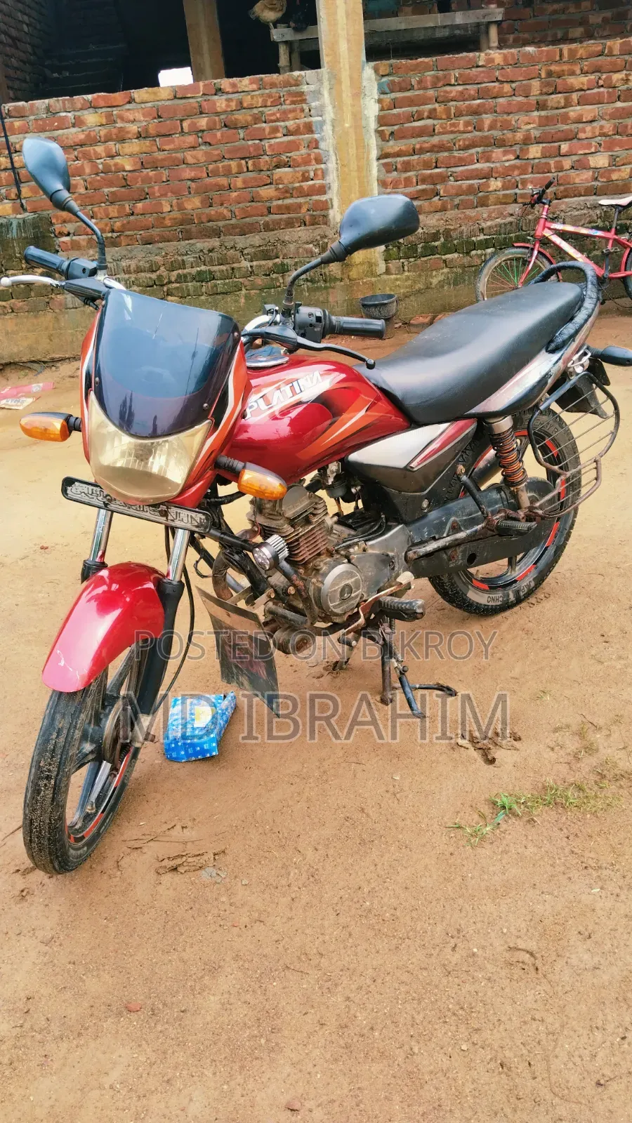 Bajaj Platina 100 2012 Red
