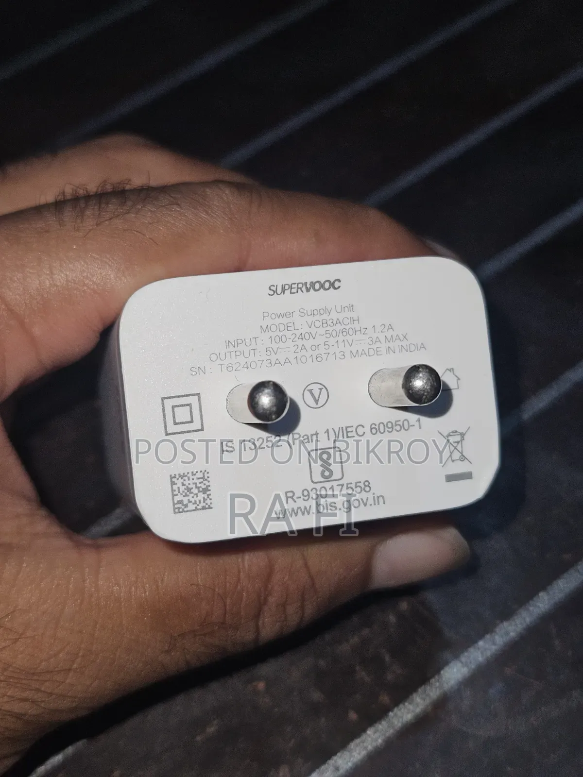 Realme 33W Original Supervooc Charger (Fully Fresh Condition)