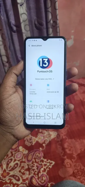 New Vivo Y02t 64 GB Purple