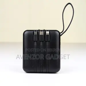 Smart Fast Charge Power Bank (10000mah, Multi Cable Built-In)