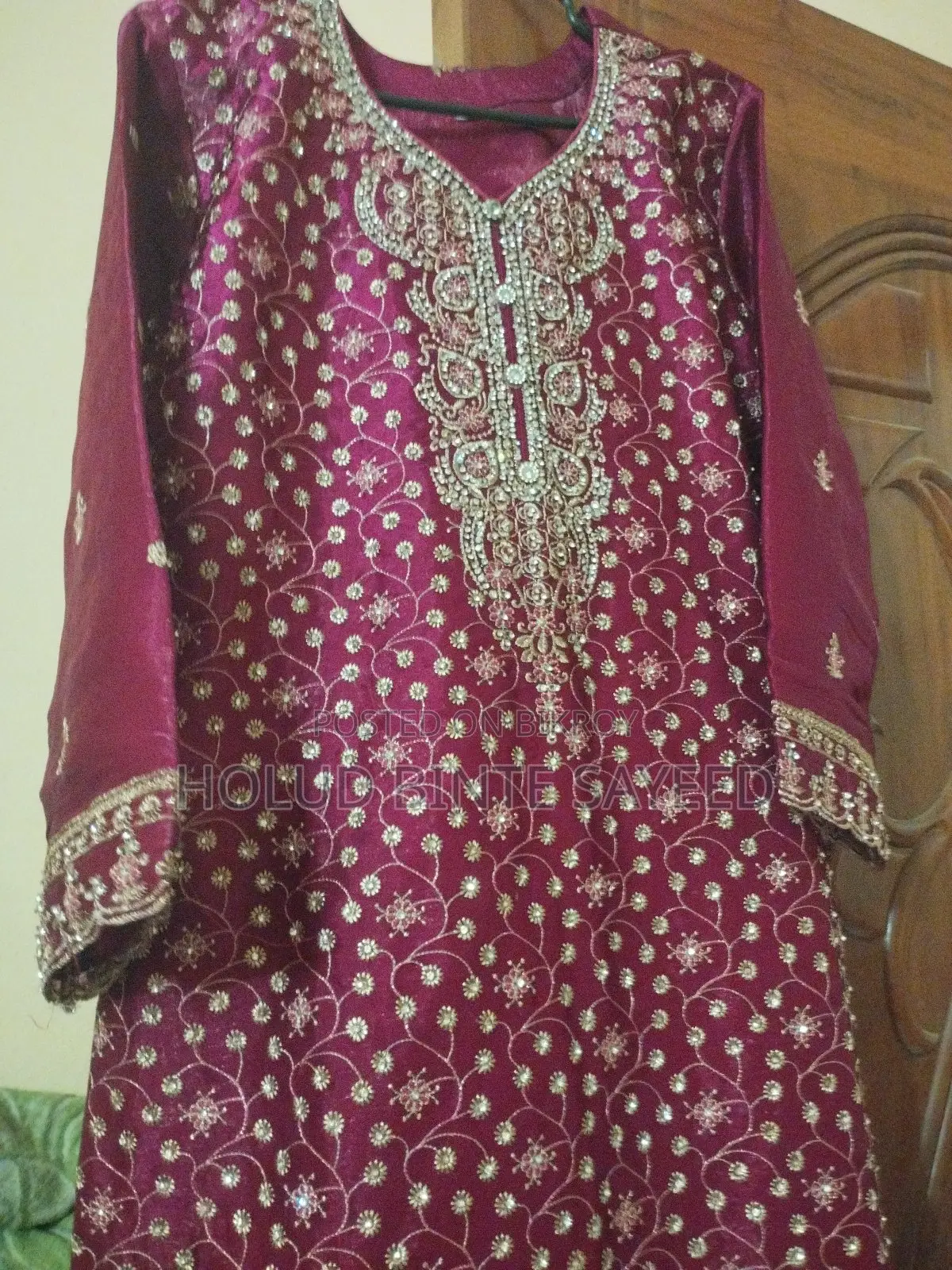 Only Used Once | Heavy Embroidered Party Wear Dress Set | 2500 Tk
