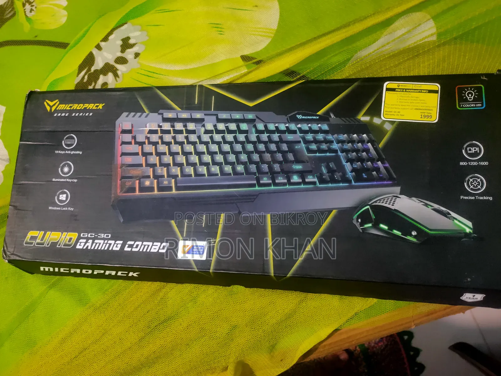Micropack Gc-30 Cupid Rgb Gaming Keyboard Mouse Combo