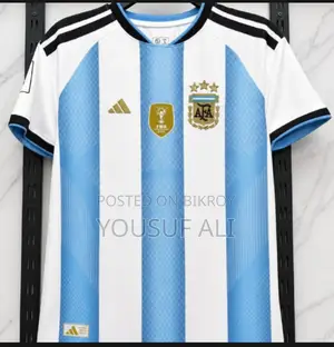 Argentina White Jersey 3 Star - Size Large