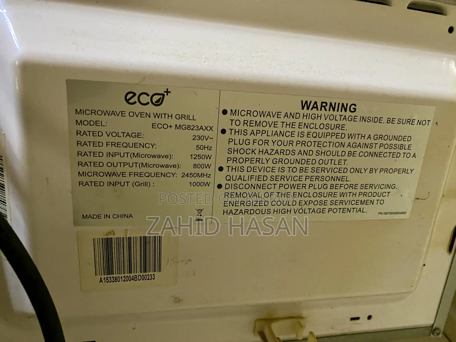 Eco+ 23 Liter Grill Microwave Oven