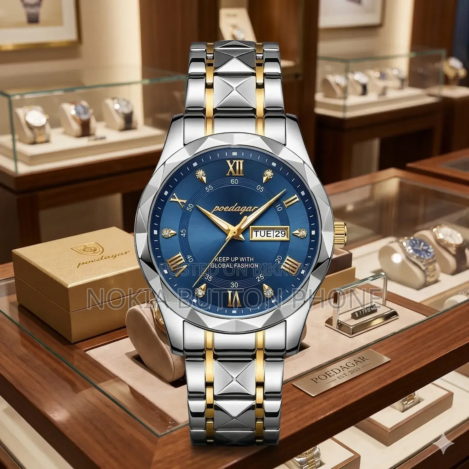 Poedagar Luxury Men's Watch (Water Resistant)