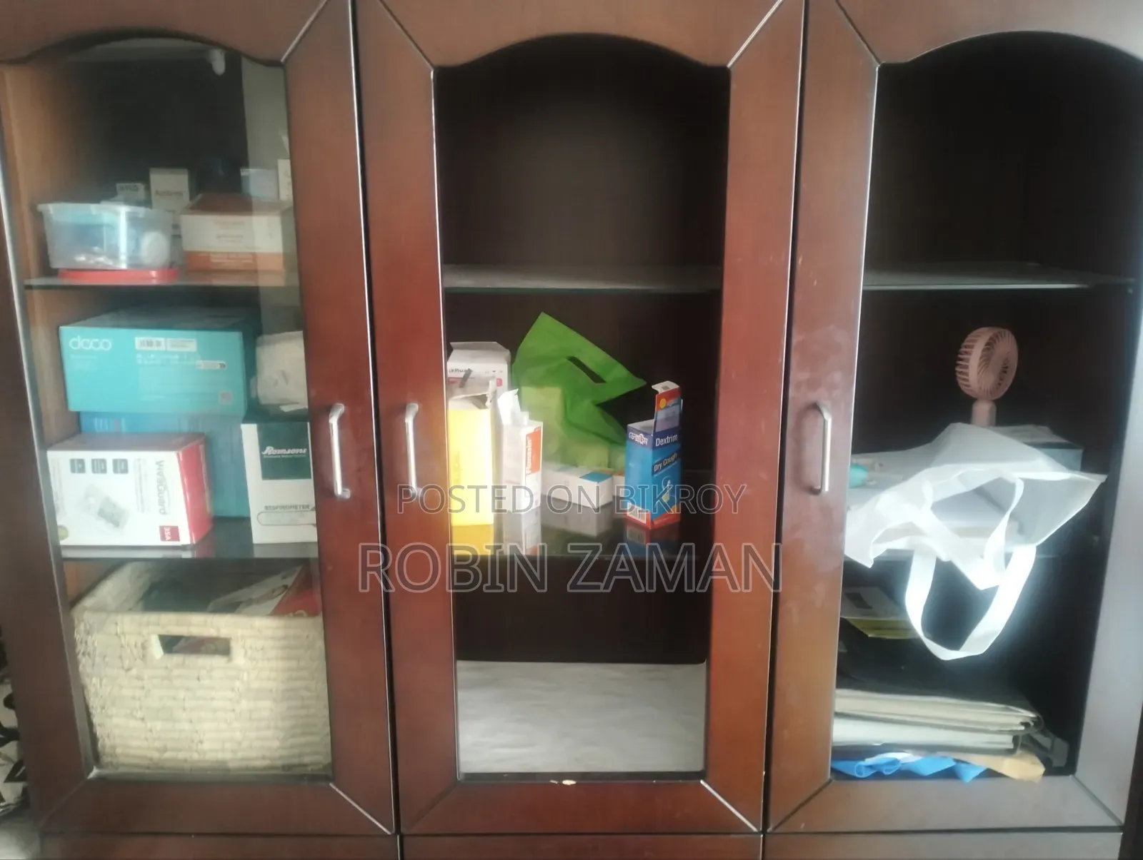 Regal Mahogany Wood Showcase for Sale