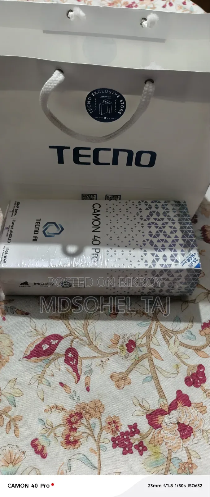 Tecno Camon 40 256 GB Blue