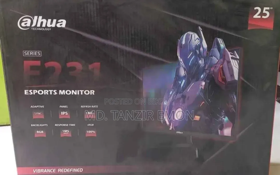 Dahua DHI-LM25-E231 25" IPS FHD 180Hz Gaming Monitor