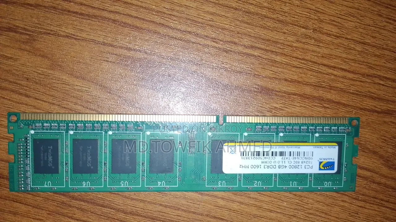 Twinmos Pc3 12800 4gb Ddr3 1600 MHZ