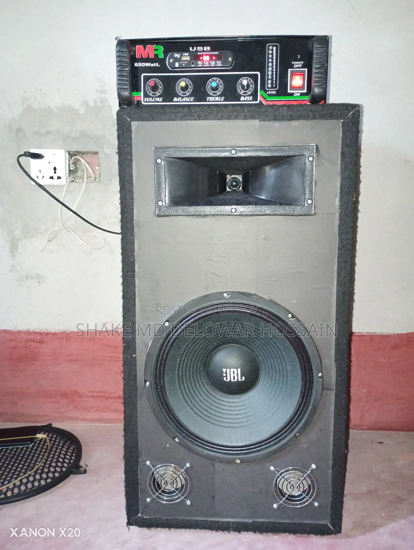 12 Inch JBL Speaker Sound Box With Amplifier