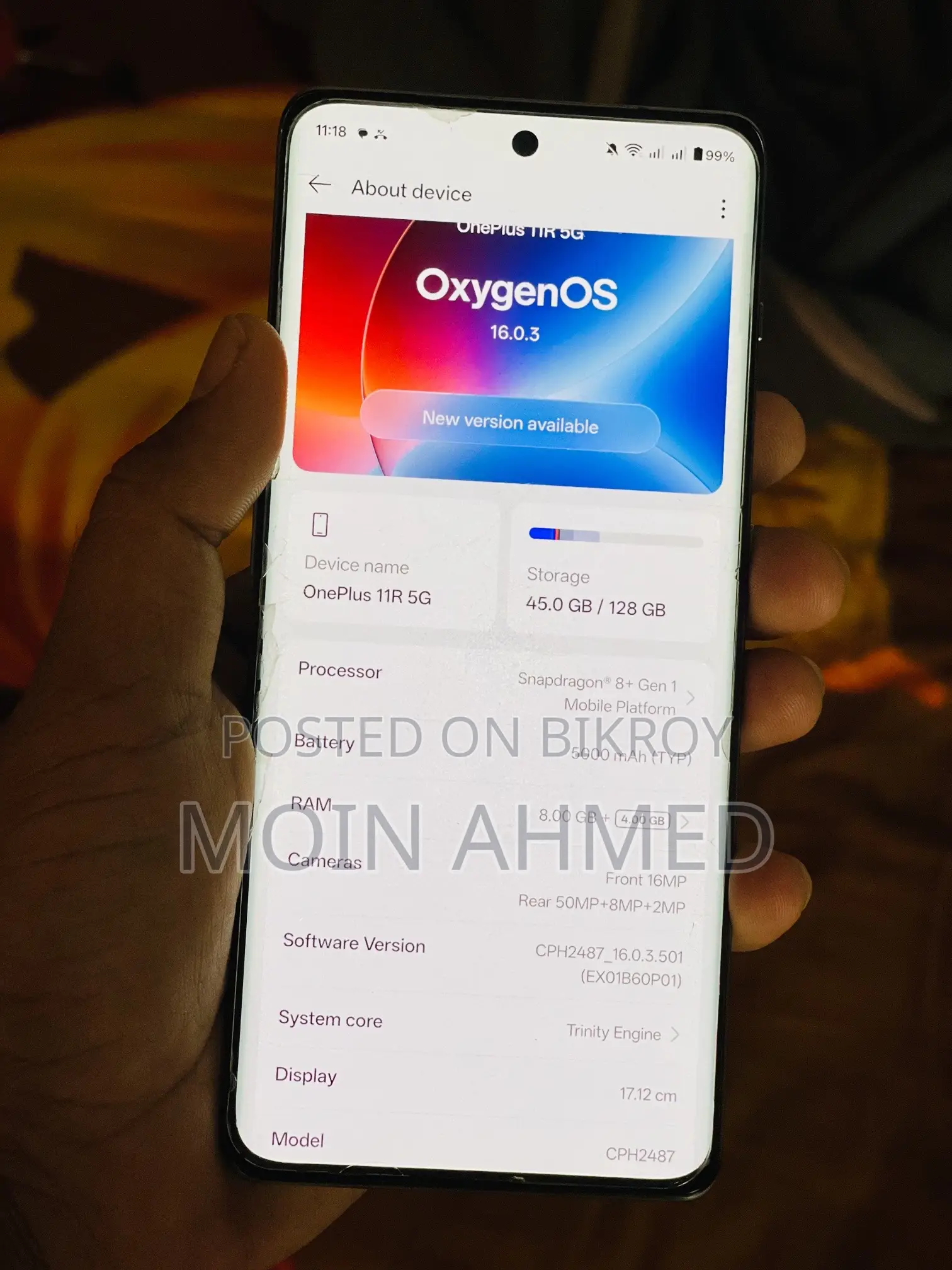OnePlus 11R 128 GB Silver