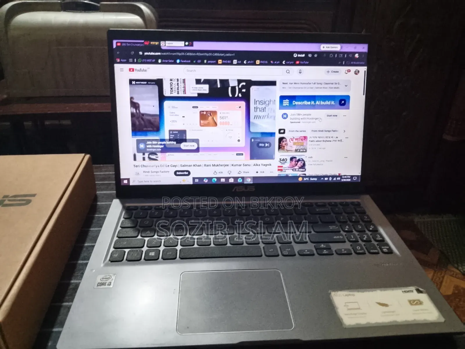 Laptop Asus 4GB Intel Core I3 eMMC 1T
