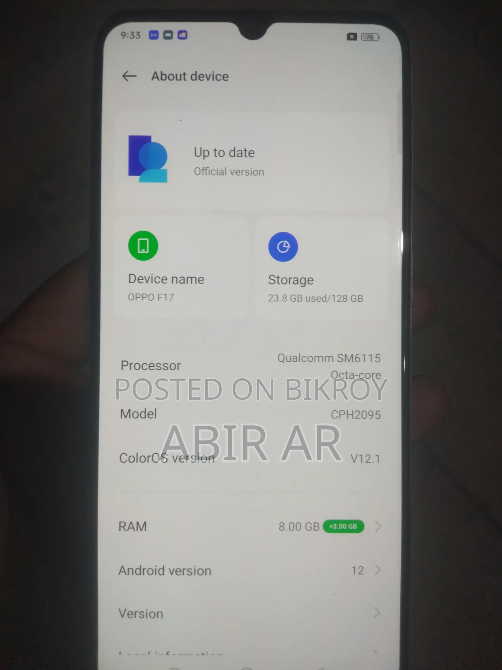 Oppo F17 128 GB