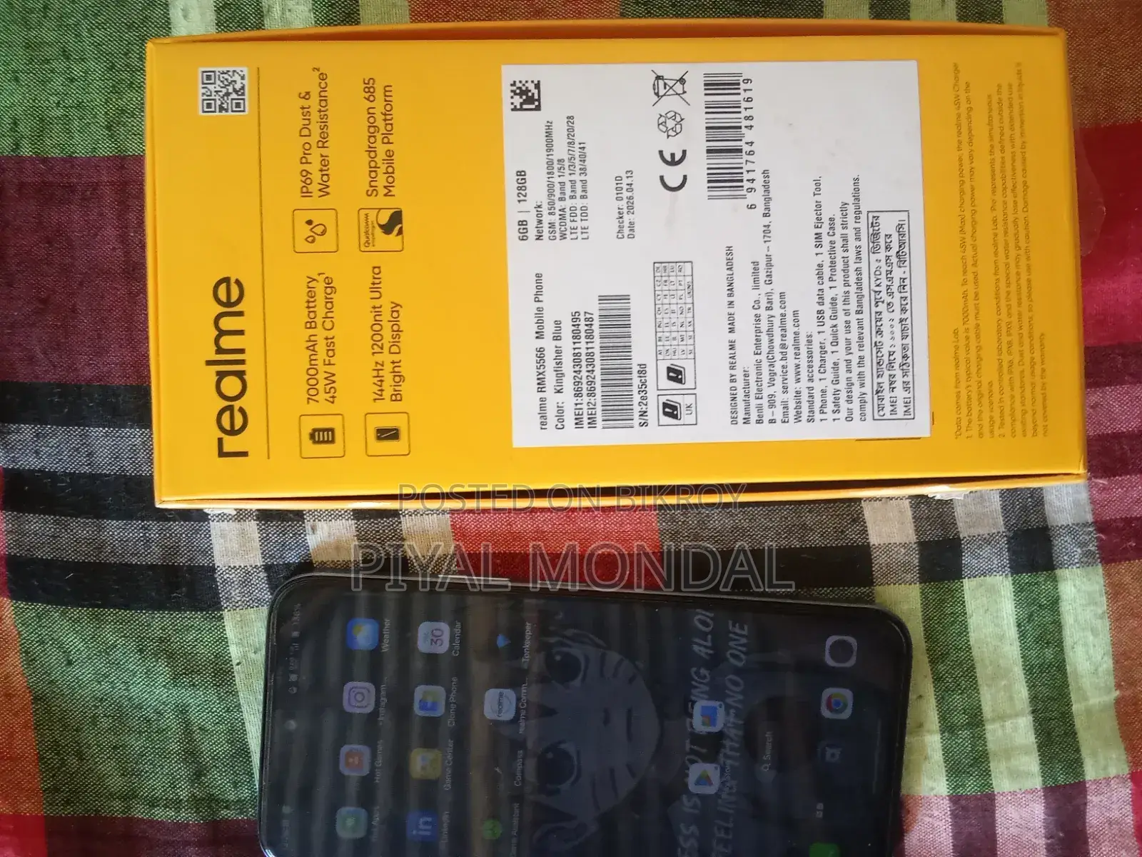 New Realme C85 4G 128 GB Blue