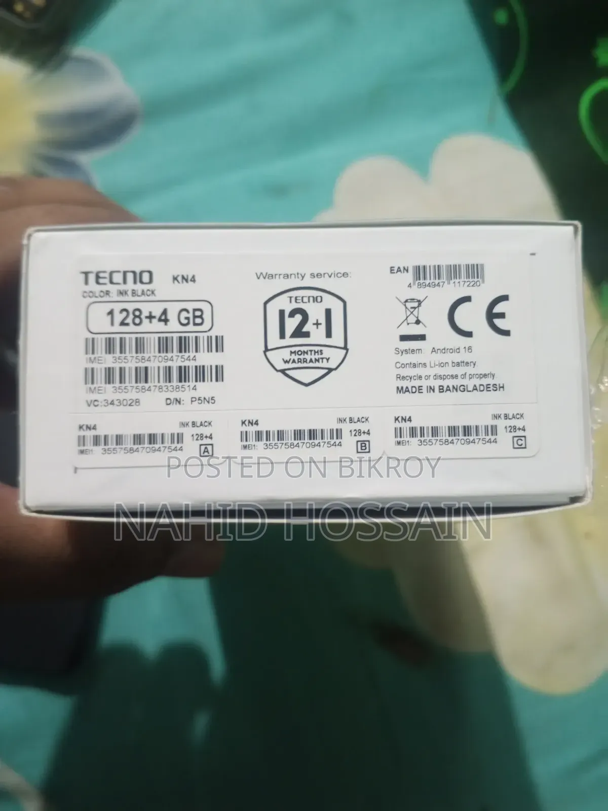 New Tecno Spark 50 128 GB Black
