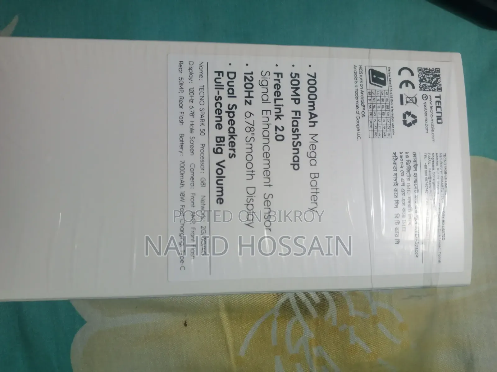 New Tecno Spark 50 128 GB Black